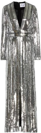 Stardust Sequined Chiffon Gown