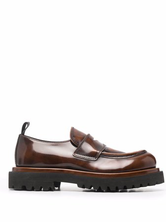 Officine Creative Polished Calf Leather Loafers - Farfetch