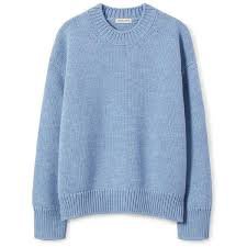 blue oversized sweater