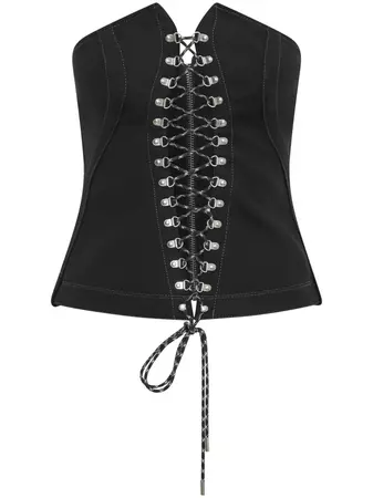 Dion Lee Hiking lace-up Corset Top - Farfetch