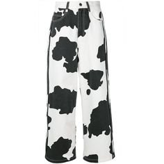 Mademe flared cow print trousers (€160)