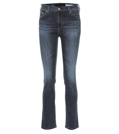 The Mari high-rise straight jeans