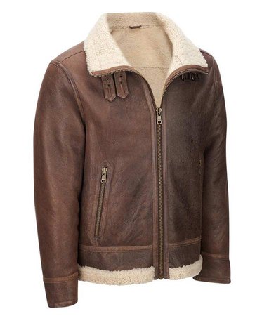 Aviator brown jacket