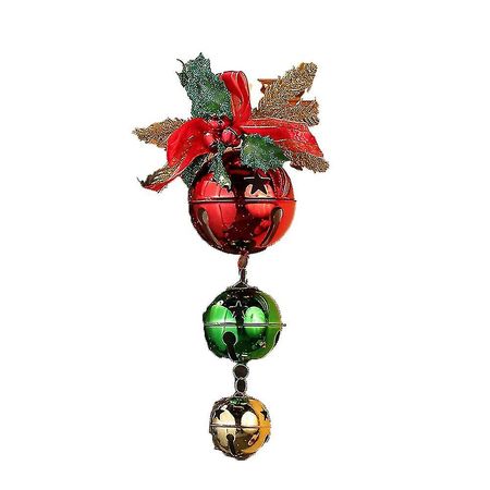 Christmas Jingle Bell Ornament Craft Xmas Party Decor Round Bells, Red Gold Green | Fruugo ES