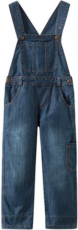 Amazon.com: Grandwish Boys Blue Thin Denim Bib Overalls 4T: Clothing