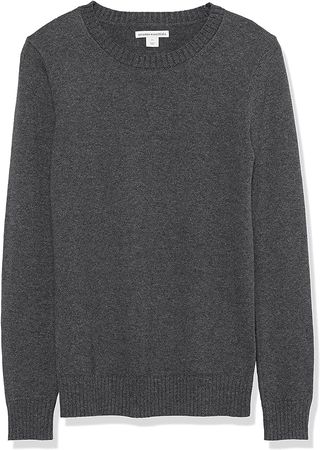 Amazon.com: Amazon Essentials Women's 100% Cotton Crewneck Sweater (Available in Plus Size), Black, X-Large : Clothing, Shoes & Jewelry