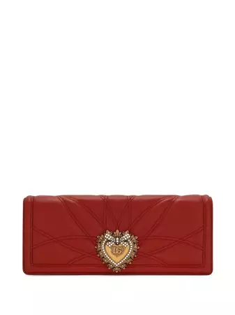 Dolce & Gabbana logo-plaque Leather Clutch Bag - Farfetch