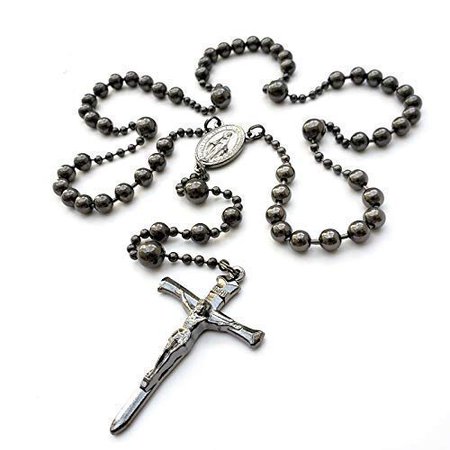 Amazon.com: Rugged Combat Rosary WWI Military Replica in Gunmetal: Handmade