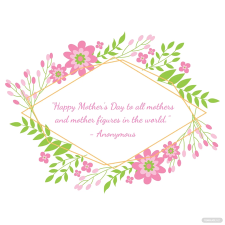 Mother’s Day quote text pink