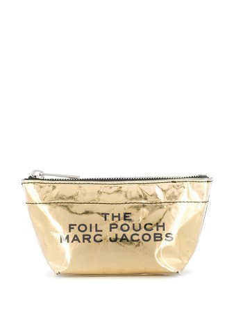Gold Marc Jacobs Foil Pouch | Farfetch.com