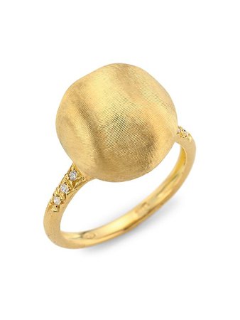 Marco Bicego 18K Yellow Gold & Diamond Cocktail Ring | SaksFifthAvenue