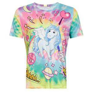 Tie Dye Unicorn Tee Pastel Rainbow T-Shirt Cosmic Galaxy | Kawaii Babe