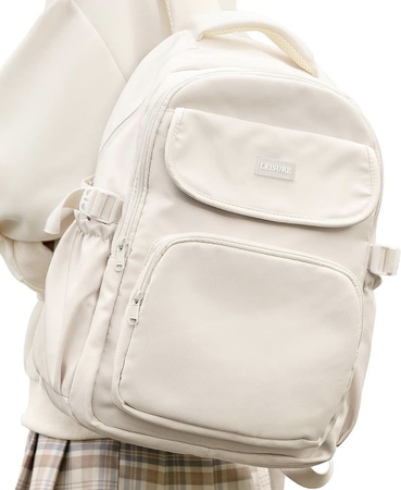 white backpack