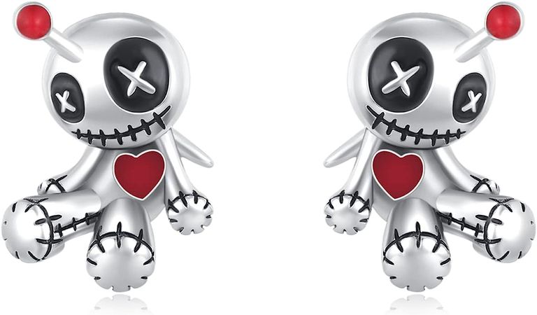 Amazon.com: Voodoo Doll Earrings for Women,Gothic Earrings Horror Doll Earrings Skull Pins Ghost Doll Earrings for Girls Jewelry Mother's Day Gift : Clothing, Shoes & Jewelry