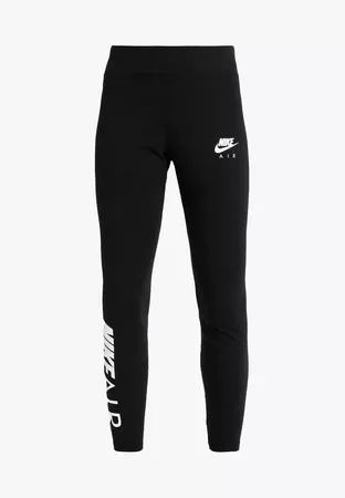 Nike Sportswear AIR - Leggings - black/white - Zalando.es