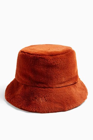 Ginger Faux Fur Bucket Hat | Topshop