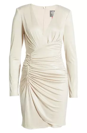 Vince Camuto Long Sleeve Ruched Knit Dress | Nordstrom