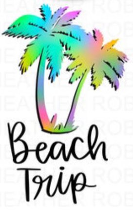 Beach/Summer Palm Sticker
