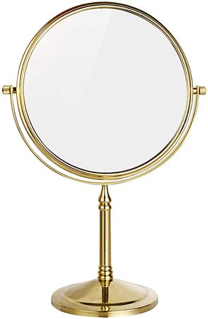 DOWRY 8-Inch Tabletop Swivel Vanity Magnifying Mirror 10x Magnification,Gold Finish, Double Sided 2202J(10x): Amazon.ca: Home & Kitchen