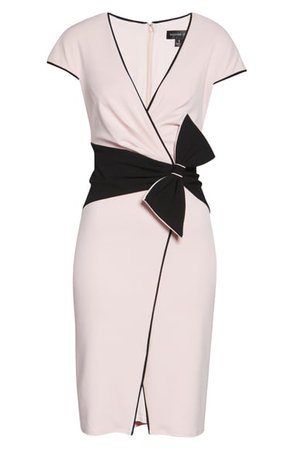 Tadashi Shoji Bow Crepe Cocktail Dress | Nordstrom