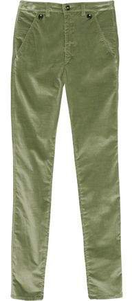 Norton Cotton-blend Velvet Slim-leg Pants