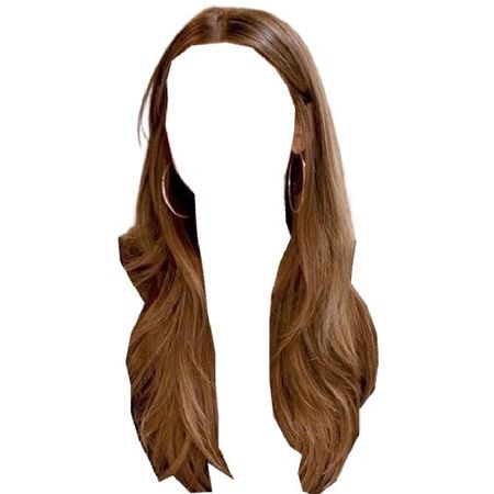 long straight brown hair