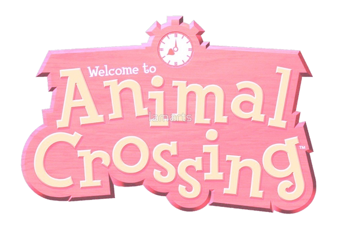 pink animal crossing logo