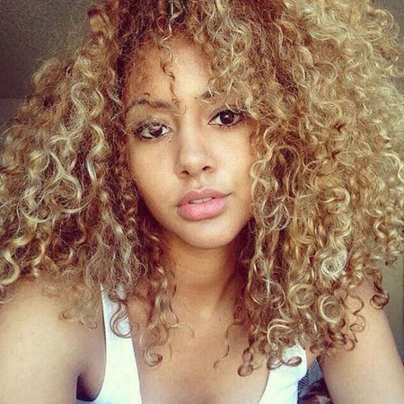 Blonde Wigs for Black Women - Mediso Medium Natural Kinkys Curly Afro Wig with Wig Cap M031