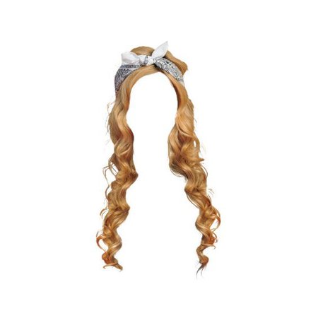 blonde doll hair png