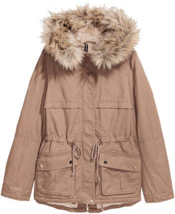 Pile-lined Parka - Brown