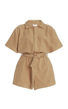 Il Pareo Dyed Cotton-Terry Playsuit By Terry | Moda Operandi