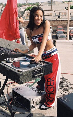shirt, tank top, aaliyah, tommy hilfiger, blouse, jeans, pants, tommy hilfiger pants - Wheretoget