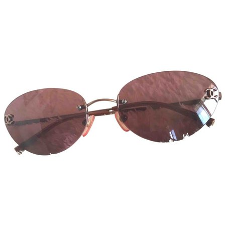 Sunglasses Chanel Pink in Metal - 8304429