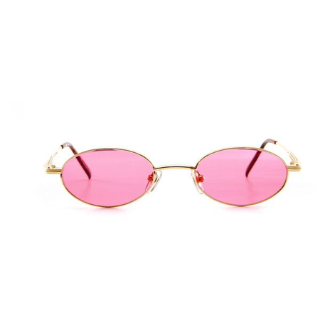 pink lense antique sunglasses