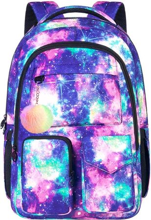 Amazon.com: UFNDC Laptop Backpack for Women, 17" Waterproof Travel Computer Bookbag, Cute Anti Theft Rainbow School Bag for College Teenagers Girls : Electronics