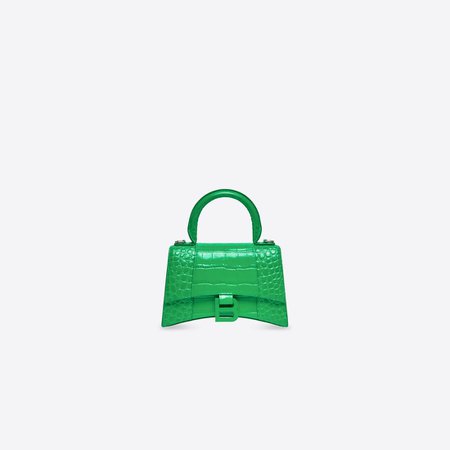 Women's Hourglass Xs Handbag in Green | Balenciaga ZW