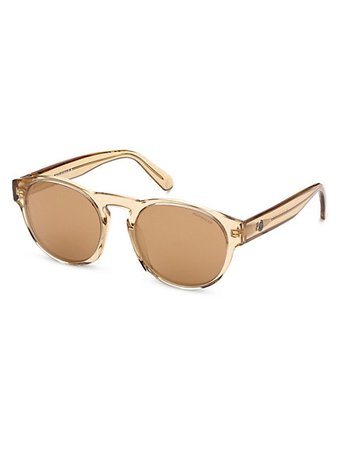 Shop Moncler 50MM Round Sunglasses | Saks Fifth Avenue