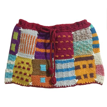 el rodeo crochet knit skirt