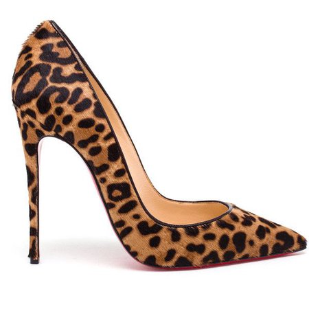 red christian louboutin leopard heel - Google Search