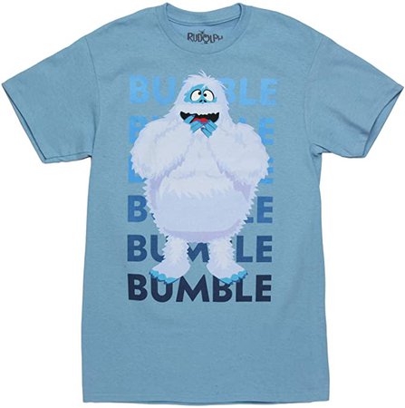 Amazon.com: Rudolph the Red Nosed Reindeer Bumble T-Shirt - Light Blue (Large): Clothing