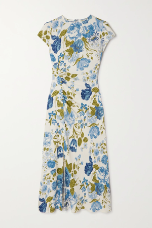 REFORMATION Frasier floral-print crepe midi dress