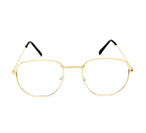 Thewhoop Golden Frame Eyeglasses Night Vision Round Unisex Sunglasses For Men, Women, Boys, Girls - Buy Sunglasses | Frames | i-Glasses Online - WhoopMart