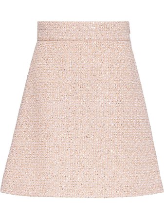 Miu Miu, sequin-embellished tweed mini skirt