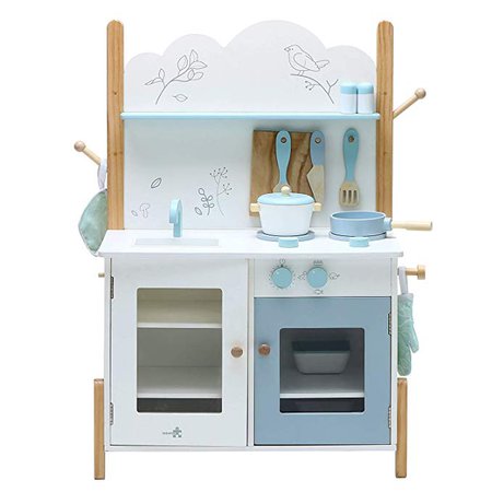 Labebe Kids Wooden Pretend Kitchen Playset, Colorful Kitchen Cupboard Groceries, Pretend Food and Role Play for Children - White: Amazon.ca: Baby