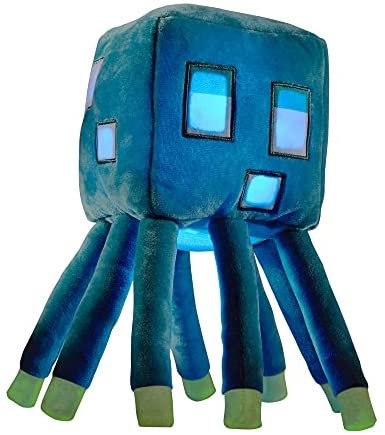 Amazon.com: Minecraft Glow Squid Plush Figure with Lights & Sounds, Glow-in-The-Dark Soft Toy Based on Video Game, Collectible Gift for Fans Age 3 Years & Older : Toys & Games