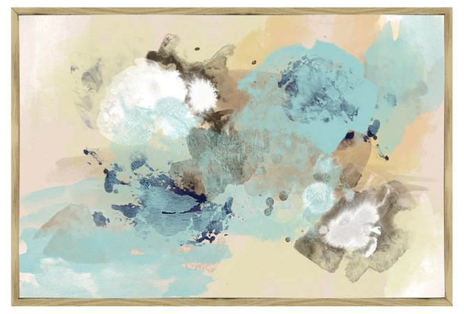 Blue Sky Abstract Inverse-Framed Giclée - Carmel's Coastal Beauty - Week 0/Migrated - Sales Events 2017 | One Kings Lane