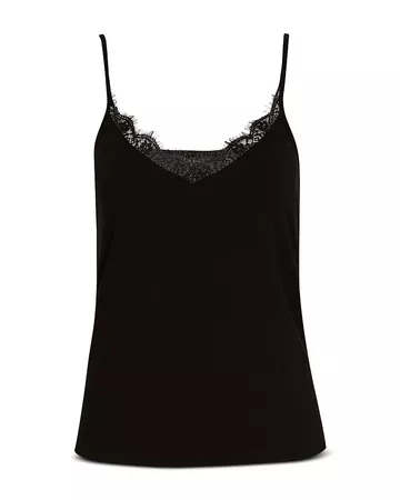 Ted Baker Paygee Jersey Lace-Trimmed Cami | Bloomingdale's black