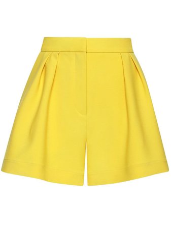 Oscar De La Renta pleat-detail Tailored Shorts - Farfetch