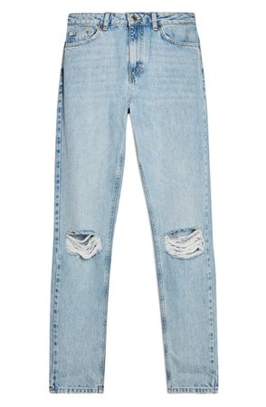 Topshop Double Ripped Mom Jeans | Nordstrom