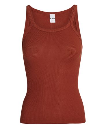 RE/DONE Ribbed Cotton Tank | INTERMIX®